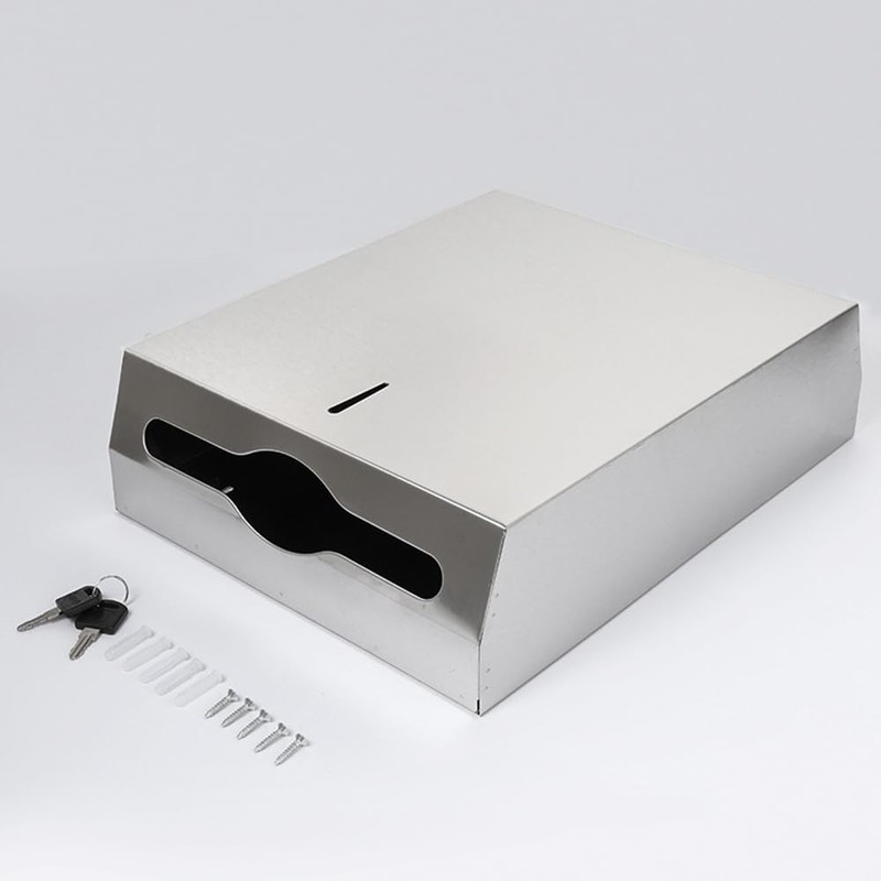 Comercial Paper Towel Dispenser Wall Mount, Brushed Stainless Steel Hand