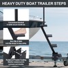 4 Step Boat Trailer Steps,Heavy Duty Boat Steps with Handle