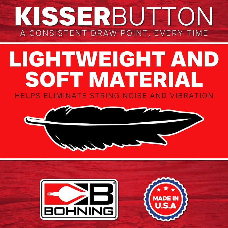 Bohning Soft-Flex Kisser Button, Neon Orange