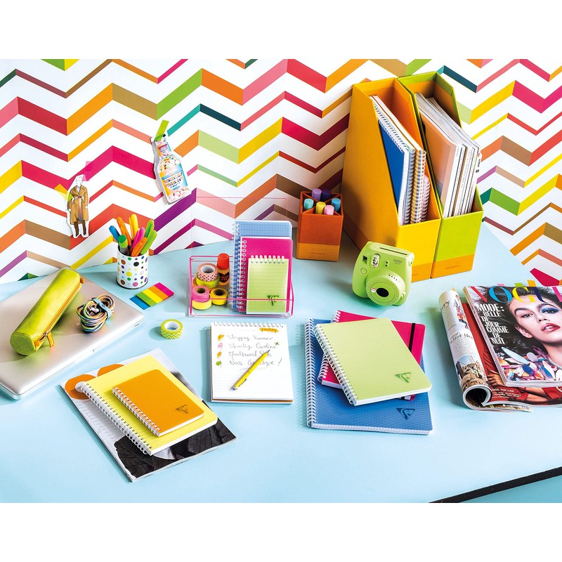Clairefontaine Linicolor Fresh 328546C Notebook with Double Spiral DIN A5,