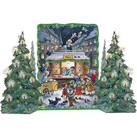 Advent Calendar "Angelchen Postofft": Folding Calendar for Standing Up