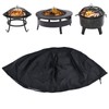 Lybunair Dustproof Fire Pit Cover, Waterproof Outdoor Fireplace Cover, Sunproof