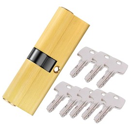 TNMV Door Lock Cylinder Profile Cylinder 40/40 (80 mm) with 8 Security Keys