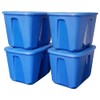 HOMZ 18 Gallon Medium Standard Stackable Plastic Storage Container Bin
