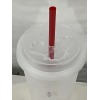 Tim Horton’s Canada Cold Beverage Plastic Clear Reusable Cup W/