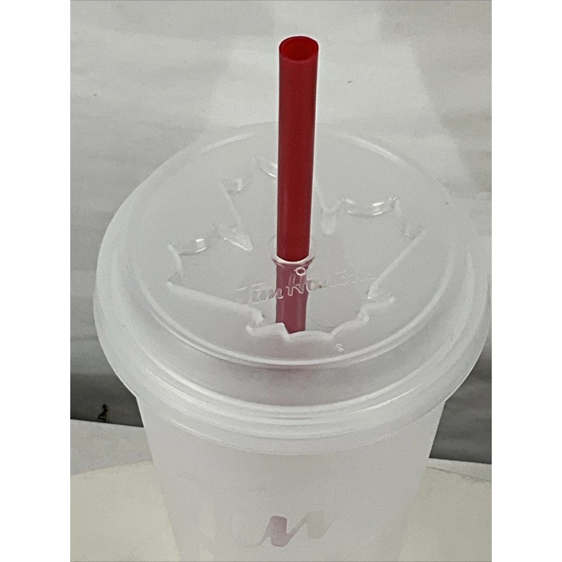 Tim Horton’s Canada Cold Beverage Plastic Clear Reusable Cup W/