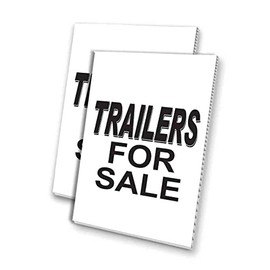Trailer Special (24" x 36") 4Mm Corrugated Plastic Panel, Graphics Applied to 1 Side (Pk of 2) |Automotive, Car, Vehicle