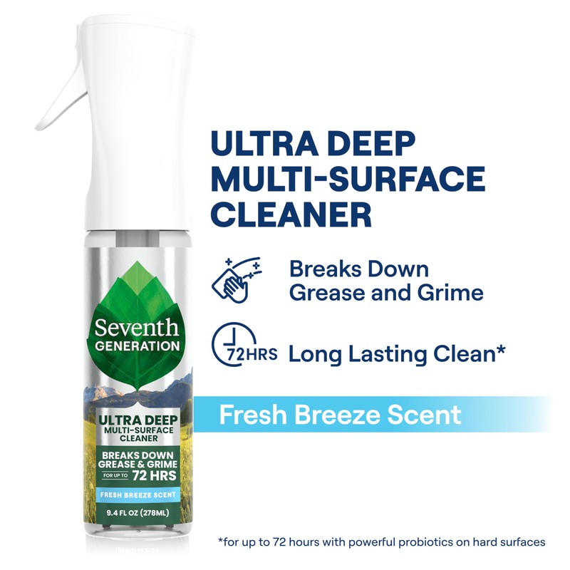 Seventh Generation Ultra Deep Probiotic Multi Surface Cleaner, 9.4 Fl