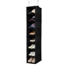 Organizador de zapatos colgante (negro (1 paquete))