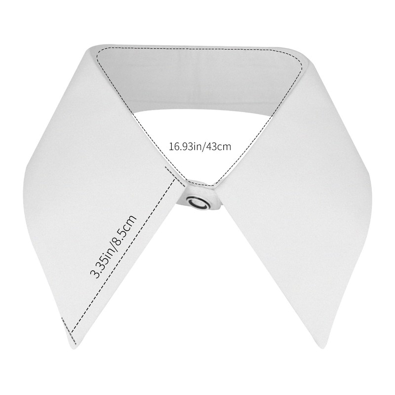 Joyci Solid Color Girls Necklace Choker Collar Detachable Lapel False