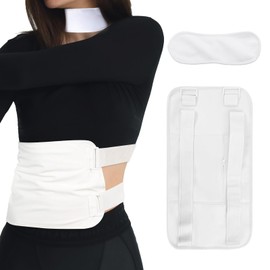 DANLIKT Castor Oil Pack, Reusable Castor Oil Pack Wrap Organic with Velcro Waist Belt for Liver Detox, Castor Oil Pack Kit (Oil Not Included) (Velcro White Set)