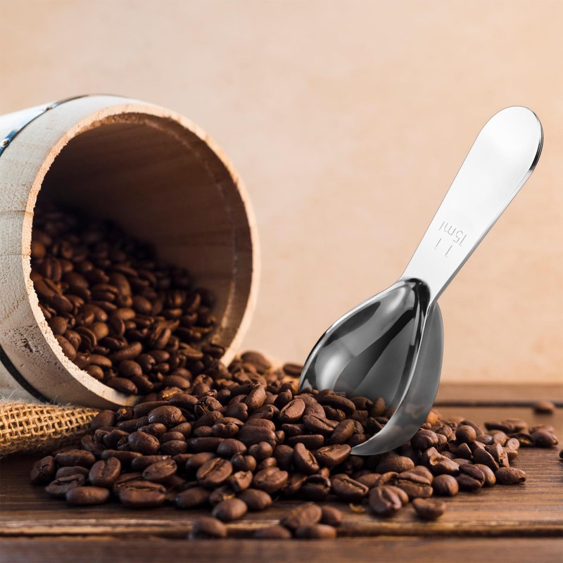 NILLOS Coffee Measuring Spoon, 3 PCS Gold and Silver Stainless