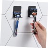 Levemolo Stainless Steel Shaver Rack 4pcs Shaver Holder Rustproof Wall