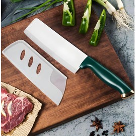 DESIAR 6.5 Inch Ceramic Chef Knife - Sharp Vegetable Chopping & Butcher Knife with Sheath Cover, Easy to Clean Kitchen Knives in Gift Box