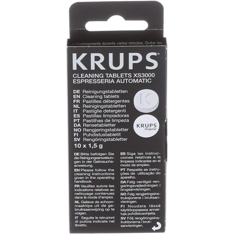 Krups XS3000 Cleaning Tablets 1 - Pack,Transparent, Weiß