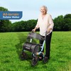 Lightweight Rollator Walker All-Terrain Foldable with seat and Adjustable Height