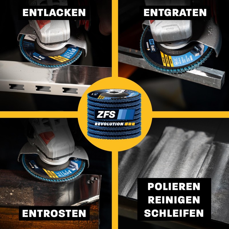 Abrasive Flap Disc Zircon Slanted K120 115 mm