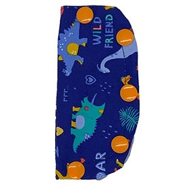 Broviac Single Lumen Cover- CVL - Short Central Line - Medical Connection Port Cover 2.5' x 4.5" (Blue Dinosaurs)