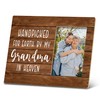 SRADMO In Memory of Grandma, Pregnancy Announcement Picture Frame, Memorial