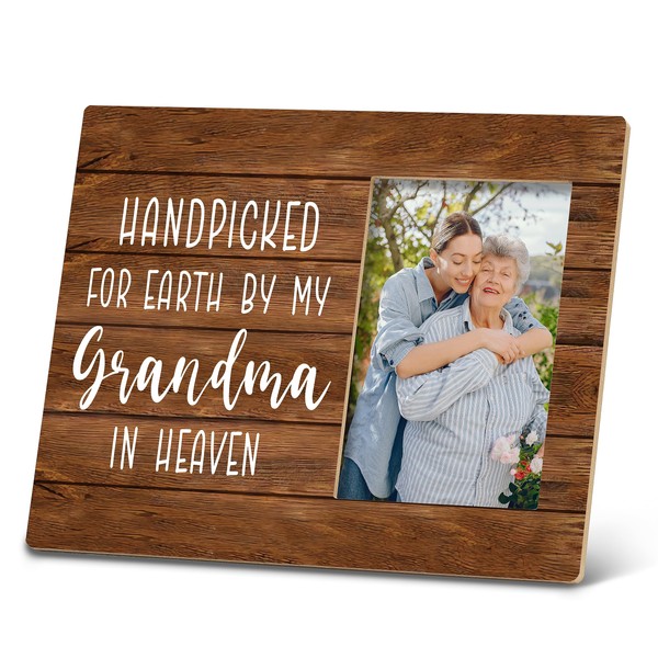 SRADMO In Memory of Grandma, Pregnancy Announcement Picture Frame, Memorial