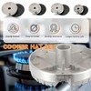 HUAREW Gas Stove Burner Caps Set, Cooker Hat Set Suitable