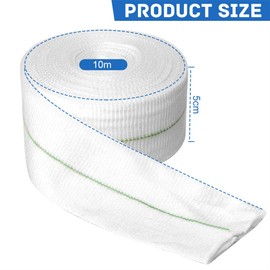 Tubular Bandage Elastic Sport Bandage 2inch x 32.8 feet Reusable Bandage Sleeve Stretch Dressing Retainer Tubular Elastic Gauze Bandage Stockinette Tubing for Arm Knees Legs