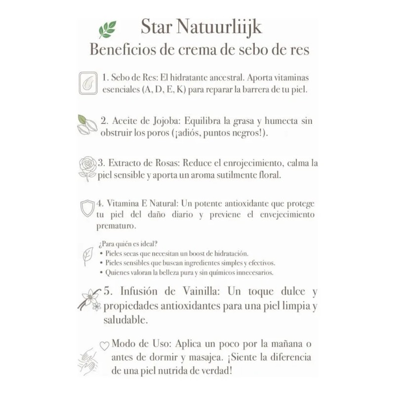 Crema Hidratante Sebo Res Starnatuurliijk 100ml