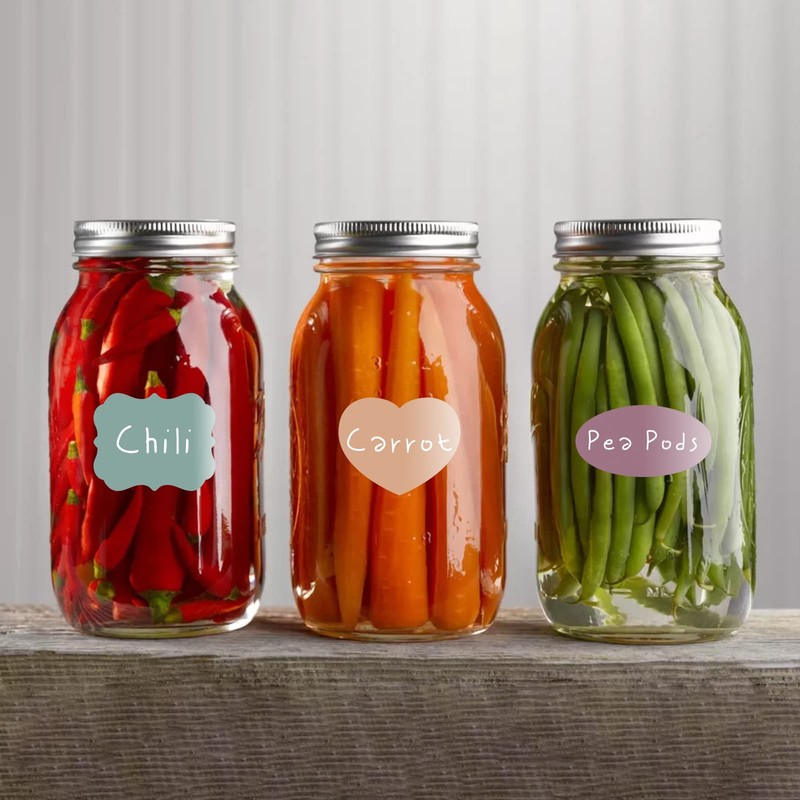 Linkidea Chalkboard Labels, Bulk Pack with Free Chalk Pen, Dishwasher