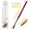 PCAORLEORS kolinsky Acrylic Nails Brush with Pure Mink Nylon Hair