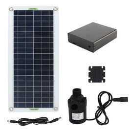 Solar Water Pump Kit 30W Polycrystalline Silicon 800L Per Hour Solar Power Water Pump for RV Greenhouse Camping