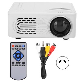 814 Mini Poratble Projector White Housedhold Projector 1080P Support for External Mobile Hard Disk