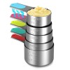 Minteem Magnetic Measuring Cups Set of 5, Stainless Steel Nesting