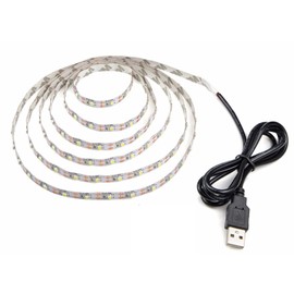 FOLGEMIR 5 Metres - 300 LEDs Strip, TV LED Backlight, 2835 White Strip for HDTV USB TV Lighting, Waterproof - IP65
