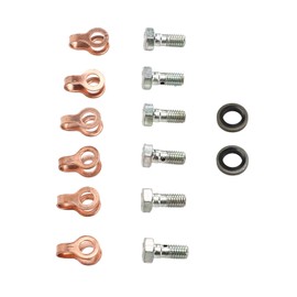 3905307,Fuel Return Line Banjo Bolt Kit,Fuel Injector Return Line Banjo Bolt Kit 3905307 Replacement for for Cummins 12V 4bt 6bt 6ct