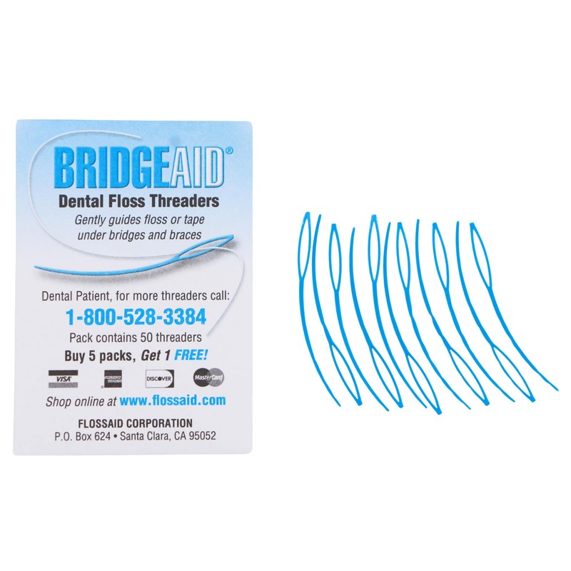 Floss Aid TDPS Bridge Aid Dental Floss Threader (Pack of
