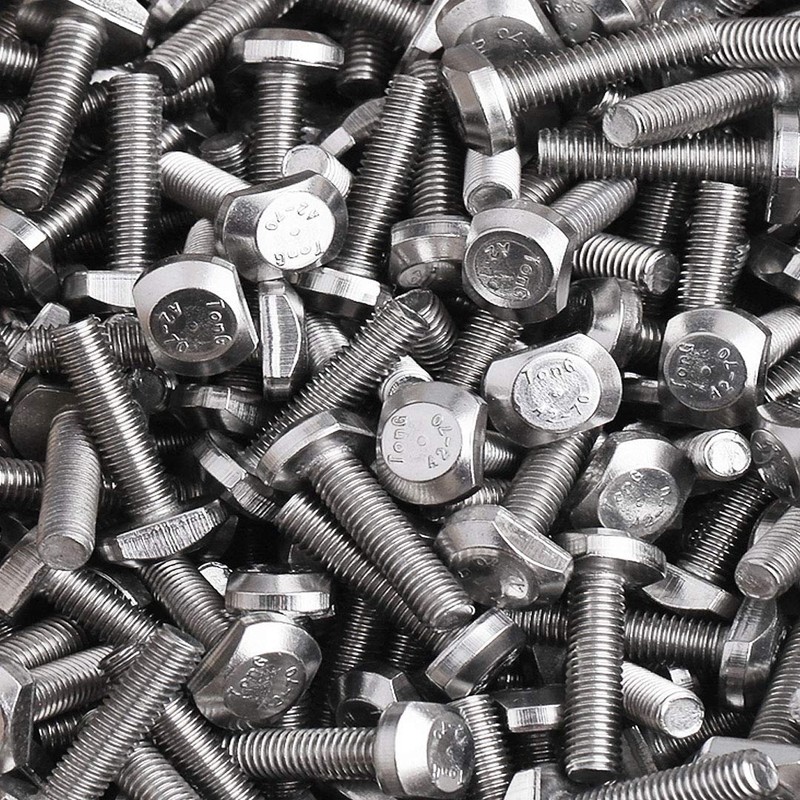 ANSIEDIO Stainless Steel T-bolt T-slot Bolts T-shaped Pressure Plate Screws,