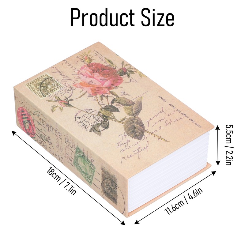 Mini Money Box with Stianless Steel Liner Simulation Book Shaped