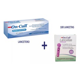 On Call Plus Disparador De Lancetas Lancetero On Call Plus + 100 Lancetas