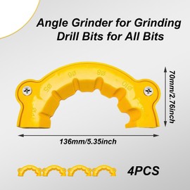 Drill Bit Sharpener Tool Multi-Purpose Drill Bit Sharpener Tool Drill Bit Sharpener Efficient Resharpening Tool for All Bits Pack of 4