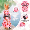 BEAUTYZOO Dog Raincoat with Harness Built-in for Small Medium Dogs