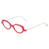 Calabria EB Peep Show Cat-Eye Reading Glasses +0.00 Red Crystal