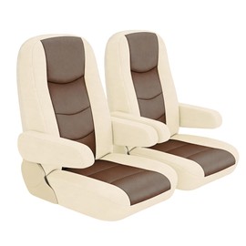 runfider RV Seat Covers for Captains Chairs 2 Pack Class A Motorhome Seat with Arm Rest Covers Universal Fit Non-Slip Breathable Mesh Knit Yellow