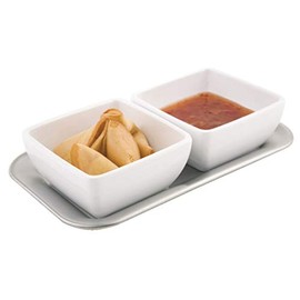 APS" Kaffeehaus Serving Platter, Stainless Steel Silver, 9 x 12 x 16 cm