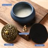 plainele Ceramic Incense Burner with Incense Holder+ Fireproof Cotton,Handmade Smudging