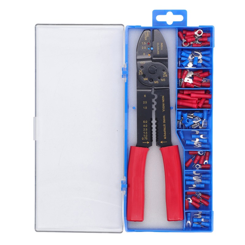 Wire Terminals Crimping Tool PVC Insulated Terminal Crimper Kit for