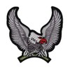 Eagle Bird Grey Sew-On Iron-On Patch Iron-On Patch Biker Patch