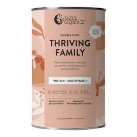 Nutra Organics Thriving Family Protein - Double Choc, 450g