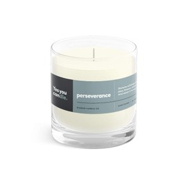 Yes You Candle - Perseverance, Teakwood & Spices, Highly-Scented, Inspirational Soy Candle, Made in USA, Great Message, Pure Essential Oils, Aromatherapy, 8 oz