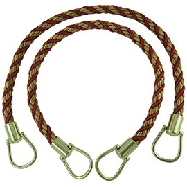 Pair of Elegant RUST GOLD Curtain & Drapery Rope Tiebacks, 18" Long, Approx. 1/2" Thick, Style# BRTBM Color# CINNAMON TOAST - 6122