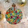 GRAPHICS & MORE Flower Garden Wood Christmas Tree Holiday Ornament